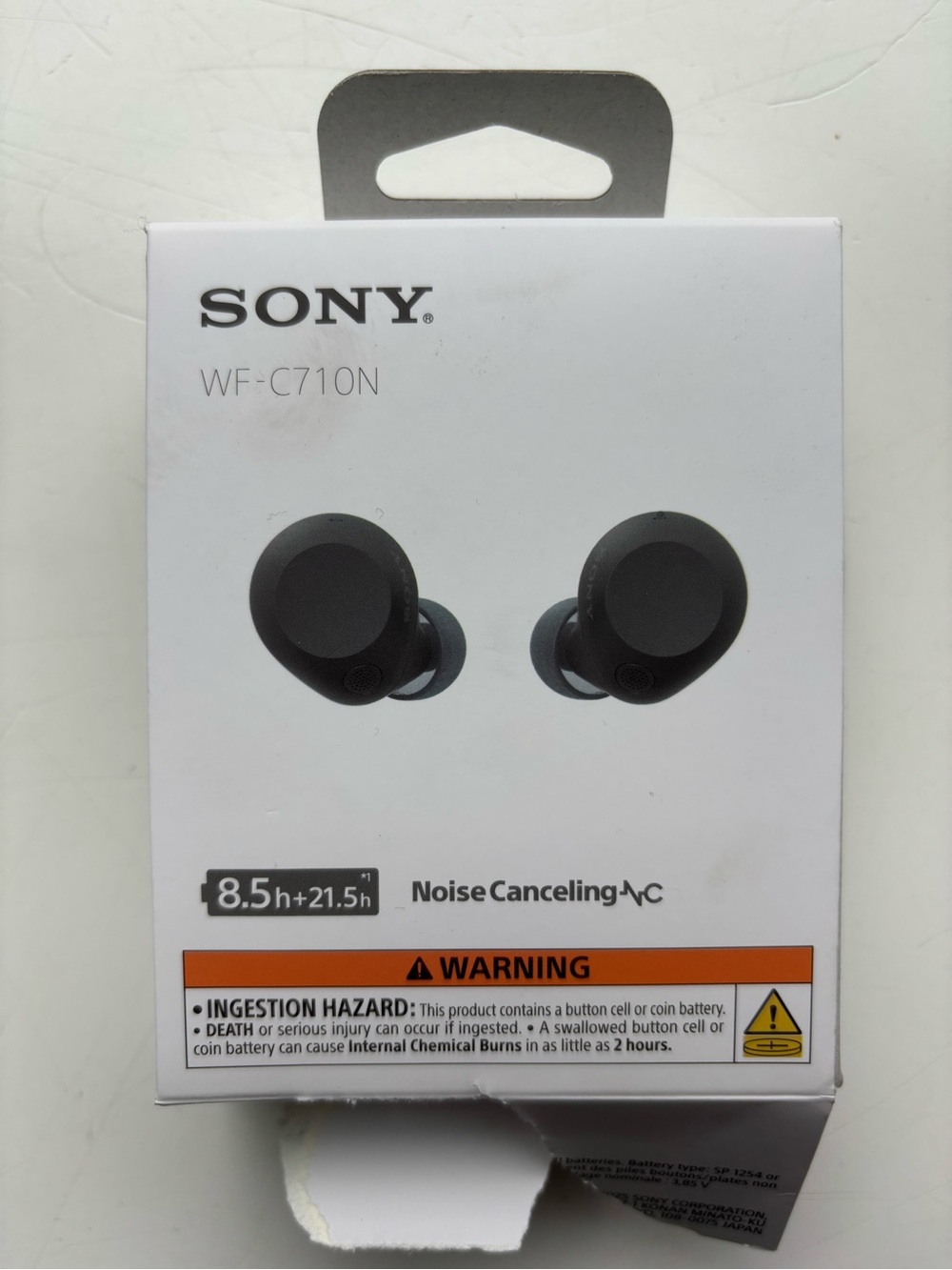 Sony WF-C710N Wireless Noise-Cancelling Earbuds in Black